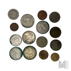Súbor rôznych mincí