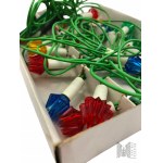 PRL, Pabianice - Miniaturowy Oświetleniowy Komplet Choinkowy, Pabianicka Fabryka Żarówek POLAM-Pabianice - Oryginalne Opakowanie
