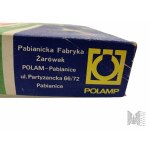 PRL, Pabianice - Miniaturowy Oświetleniowy Komplet Choinkowy, Pabianicka Fabryka Żarówek POLAM-Pabianice - Oryginalne Opakowanie