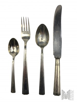 Fraget, Warsaw, 19th/20th c. - Large Set of Plated Fraget and Other Cutlery