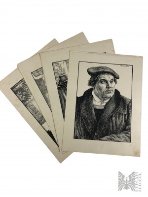 Karl Bauer (1868-1942) - Collection de gravures de Martin Luther