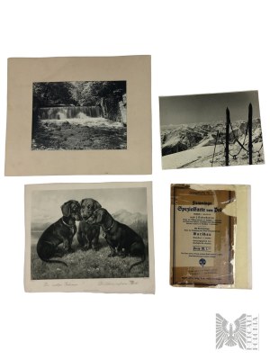 Sbírka starých fotografií a tisků, německá mapa Varšavy a Modlinu