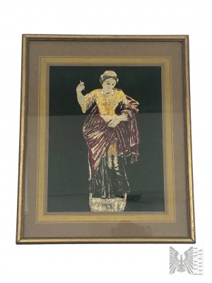 Neznámy umelec (20. storočie) - Saint Apolonia, žakárová tkanina