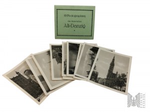 Circa 1930-1940, Danzig - Minialbum s 10 fotografiami historického Danzigu (10 Photographien Des Historischen Alternatives-Danzig), Vydavateľstvo G. Kelting