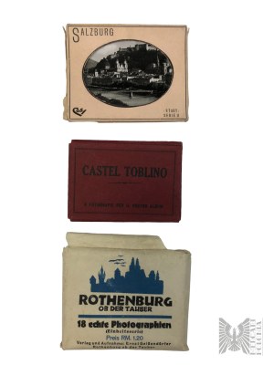 Three Minialbums with Photos: Toblino Castle (Italy), Rothenburg Ob Der Tauber (Germany), Salzburg