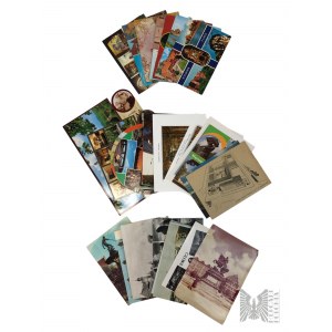 PRL - Collection of Postcards of Polish Cities: Malbork, Gdansk, Gdynia and Others