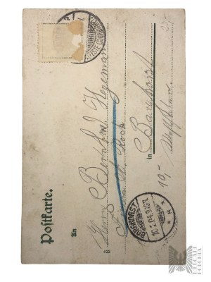 Německo, Steinfurt - pohlednice se známkou Borghorst
