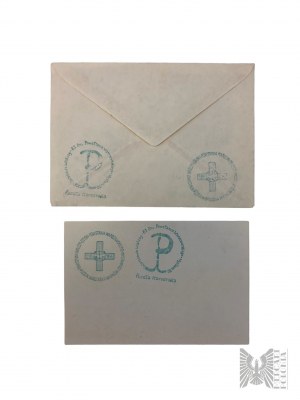 Postcard and Letter in Envelope XXXVIII Anniversary of the Insurgent Post Office