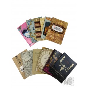 PRL - Postcard Album Collection: Two Hearts Joined... Postcards from the Beginning of the 20th Century (KAW 1977), Playing Arts and Crafts (Ruch, 1965, doublet), Polish Historical Costumes (Ruch 1967), Amber from the Collection of the Castle Museum