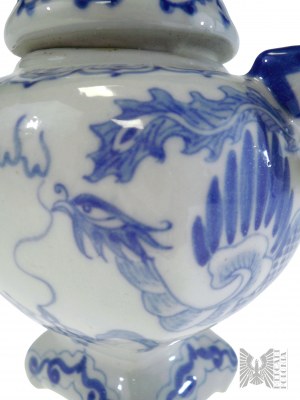 People's Republic of Poland - Hand-Painted Sugar Bowl in Chinese Porcelain Type