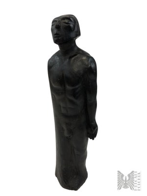 Old African Style Wooden Sculpture Figure Male.