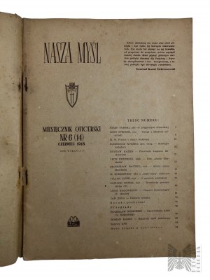 République populaire de Pologne, 1947-1948. - Quatre numéros du mensuel des officiers 