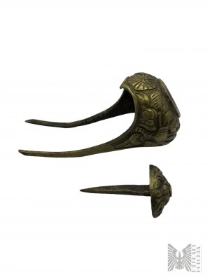 18e/19e siècle - Partie en laiton richement décorée d'un fusil à pierre/capishon