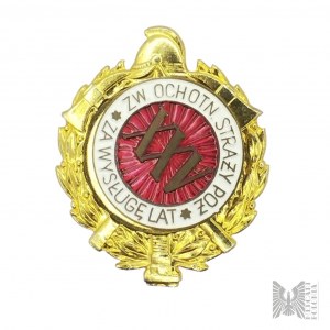 Odznak dobrovoľného hasičského zboru PRL/IIIRP za záslužnú činnosť v trvaní XXV rokov