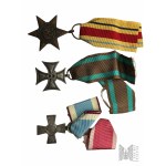Zestaw Odznaczeń: Gwiazda Francji i Niemiec, 7. Pułk Pancerny, Gwiazda Atlantycka, Krzyż Obrońcy Ojczyzny 1918-1921, Krzyż Powstańczy 5. Pułku Piechoty Rybnik, Krzyż za Zasługi dla ZHP, Odcinek II Szkoła Marii Magdaleny