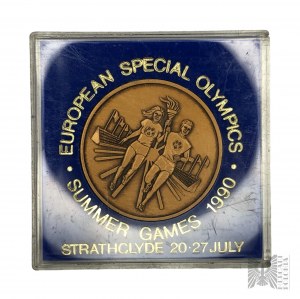 1990 r. - European Special Olympics Summer Games 1990 Commemorative Medal, July 20-27, Strathclyde.