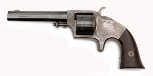 Merwin & Bray army revolver according to Plant's patent with partially drilled cylinder, 3rd model