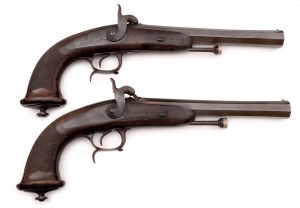 Pár francouzských perkusních důstojnických pistolí vzor 1833