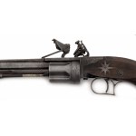 Vzácný a mimořádně kvalitní křesadlový revolver, druhý model, E.H. Collier