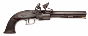 Vzácný a mimořádně kvalitní křesadlový revolver, druhý model, E.H. Collier
