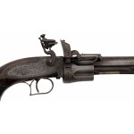 Vzácný a mimořádně kvalitní křesadlový revolver, druhý model, E.H. Collier
