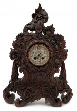 Rococo style table clock