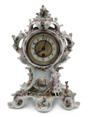 Horloge de table en porcelaine