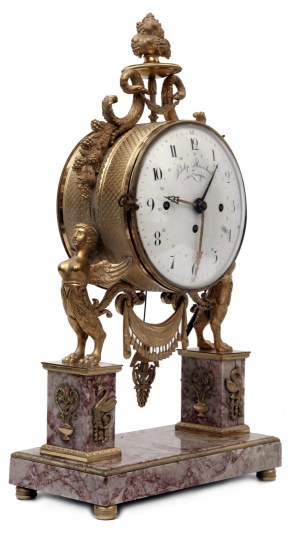 Classical bronze clock, Philip Heimbach, Znojmo