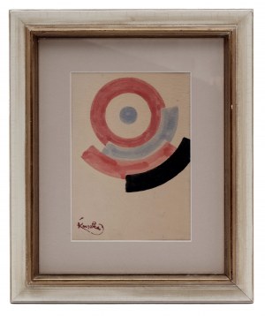 Barevné kruhy s černým obloukem, František Kupka