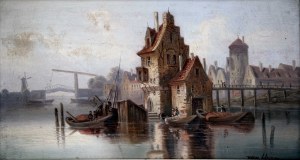 Niederländische Meereslandschaft in Kirk van Hooms Gemälden