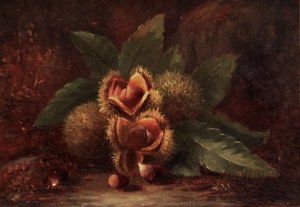 Still life with chestnuts in Hans Zatzka's paintings