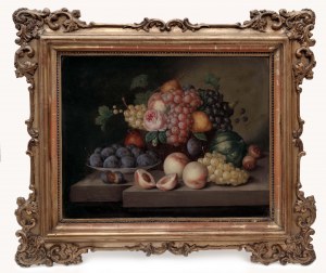 Still lifes with fruit in Josef Lauer's paintings