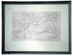 Reclining nude in Vincenc Beneš's paintings