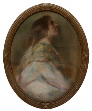 Portrait of a young lady in profile, Vojtěch Hynais
