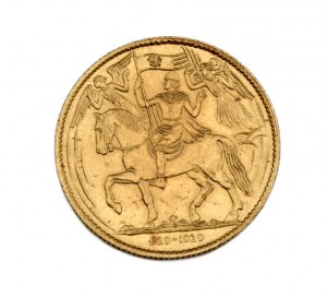 Zlatá medaile o hmotností odpovídající  třem dukátům k 1000. výročií úmrtí sv. Václava