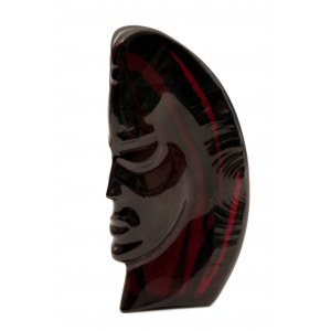 Glass sculpture head
