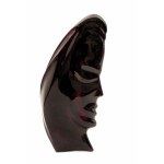 Glass sculpture head