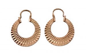Creole gold earrings