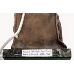 Figurální bronzová stolní lampa, Franz Sautner