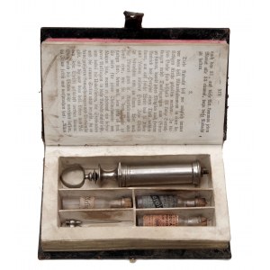 A secret drug stash in the form of a book