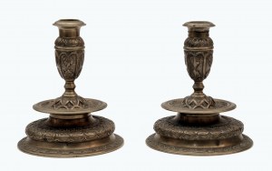 A pair of candlesticks in Renaissance style