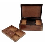 Inlaid cassette (jewellery box) with secret compartments