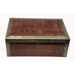 Inlaid cassette (jewellery box) with secret compartments