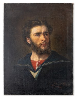 Ludwik Gędłek, Portrait of a young sailor, 1873