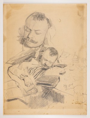 Teodor Grott, Studio di un uomo addormentato, 1906