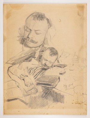 Teodor Grott, Studium śpiącego mężczyzny, 1906