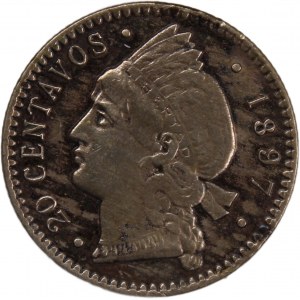 Dominican Republic 20 Centavos 1897