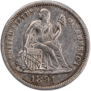 USA 10 Cents (Dime) 1891