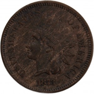 USA 1 Cent 1873 D.D.O