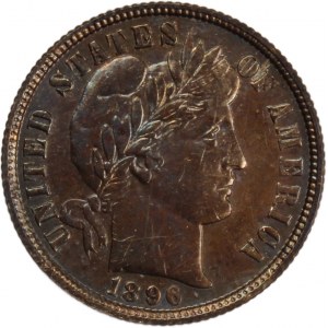 USA 10 Cents (Dime) 1896 O